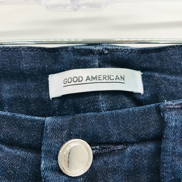 Good American Good Legs High Rise Skinny Jeans Dark Wash Size 27 - Picture 3 of 7